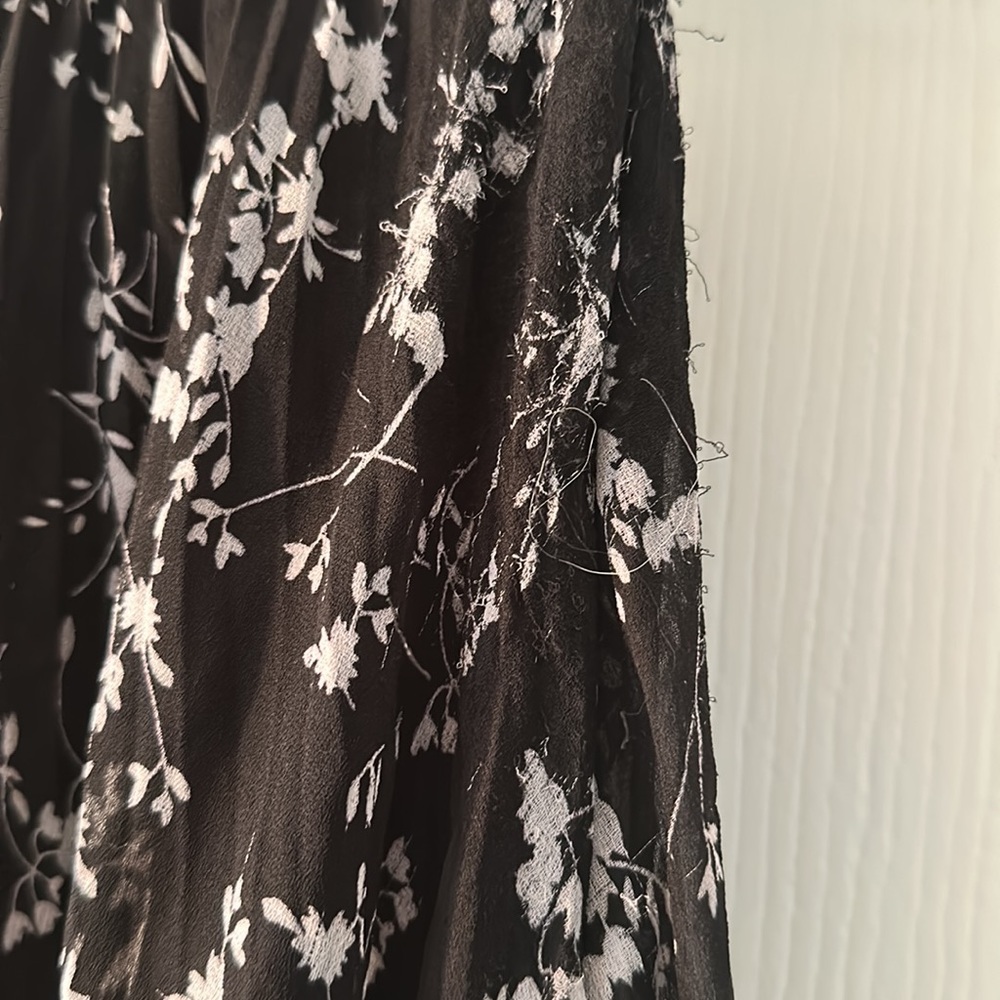 ba&sh Black White Floral Midi Long Skirt - Picture 3 of 6